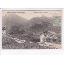 PYRENEES-ATLANTIQUE: eskual herria, quartier lehen-biscay avec en pespective résidence la Reine Nathalie - très bon état