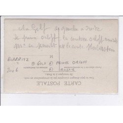 BIARRITZ: golf, prince Orloff, russie - très bon état