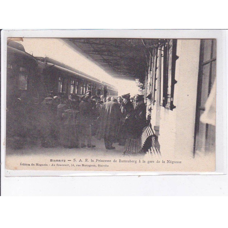BIARRITZ: Princesse de battenberg à la gare de la négresse - très bon état BIARRITZ: Princesse de battenberg à la gare de la négresse - très bon état