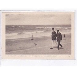 BIARRITZ: pendant la saison le roi d'espagne se promène à la grande plage - très bon état