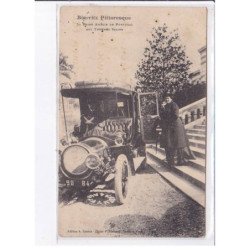 BIARRITZ: la reine Amélie de portugal aux thermes salins, automobile - état