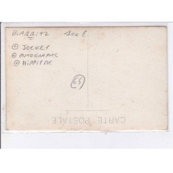 BIARRITZ: jockey, autographe, hippisme - très bon état