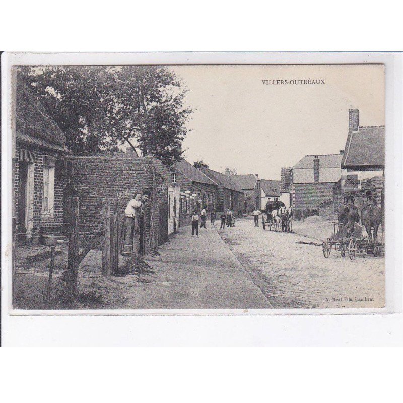VILLERS-OUTREAUX: rue, agriculture - très bon état