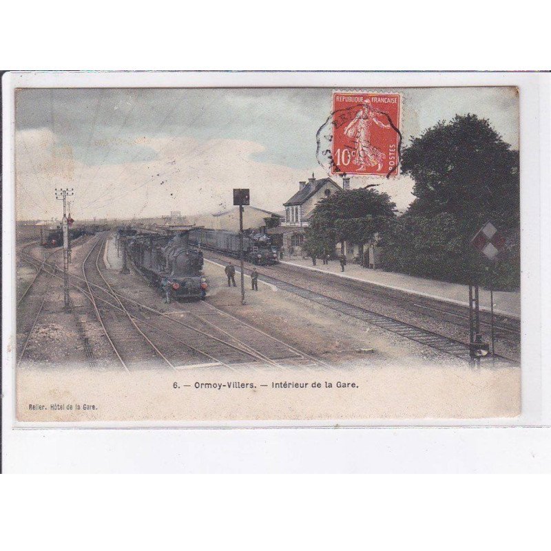 ORMOY-VILLERS: intérieur de la gare - très bon état