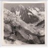 Photo 1936 de Lucien Gauthier : le glacier du Géant contresignée (Chamonix) - format 17x17 cm papier épais (autographe)