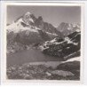 Photo 1936 de Lucien Gauthier : le lac Blanc  contresignée au dos (Chamonix) - format 17x17 cm papier épais (autographe)