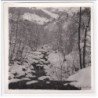 Photo 1936 de Lucien Gauthier : le torrent (Gerat) (contresignée - autographe) (ARECHES) - format 17x17 cm papier épais