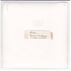 Photo 1936 de Lucien Gauthier : le torrent (Gerat) (contresignée - autographe) (ARECHES) - format 17x17 cm papier épais