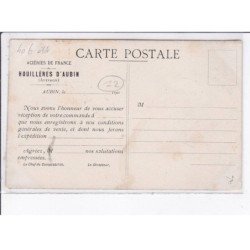 HOUILLERES D'AUBIN: direction, aciéries de france - état