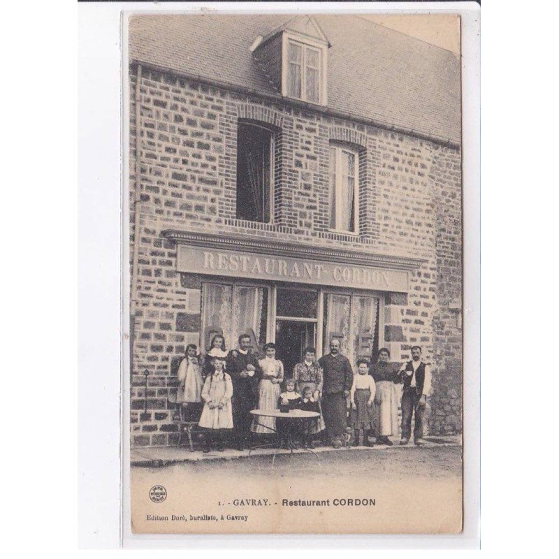 GAVRAY: restaurant cordon - très bon état