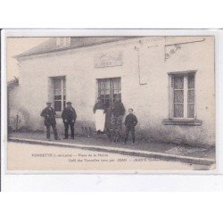 FONDETTE: place de la mairie, café des tonnelles tenu par jean - très bon état