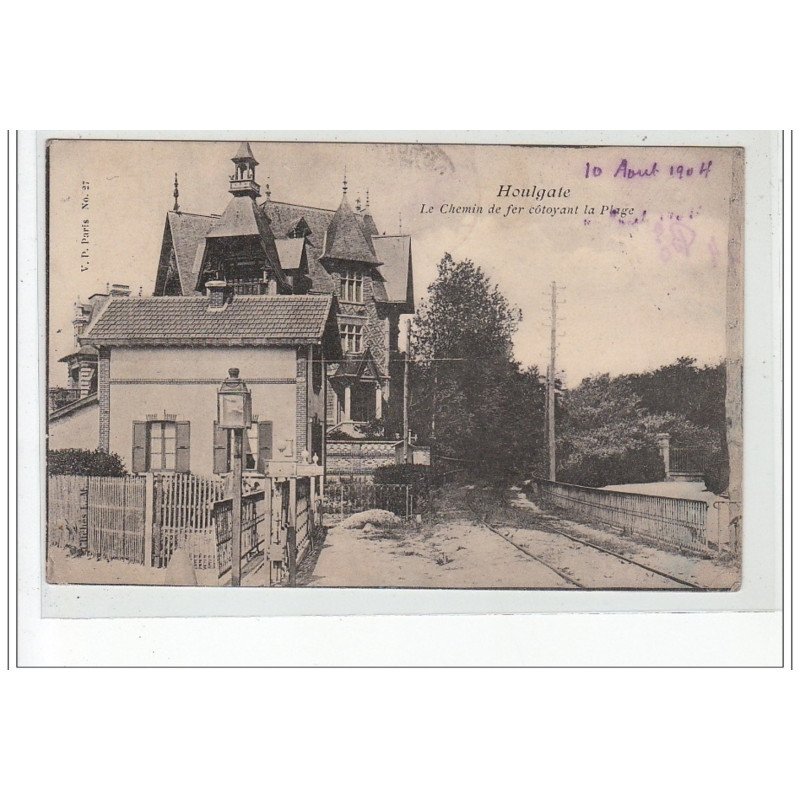 HOULGATE - Le Chemin de Fer côtoyant la plage - très bon état