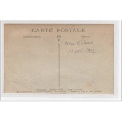 BASTIA : carte photo d'une revue militaire - très bon état