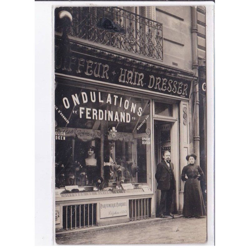 PARIS: 75017, coiffeur, ondulation "ferdinand" - état