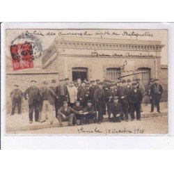PARIS: 75017, chemin de fer, entrée des ouvriers du dépôt de batignolles, 1907 - très bon état