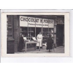 PARIS: 75008, 80 rue de rome, chocolat H. Forest, maison fondée en 1846 - très bon état