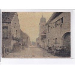 PELOUSEY: la grande-rue et l'église - très bon état