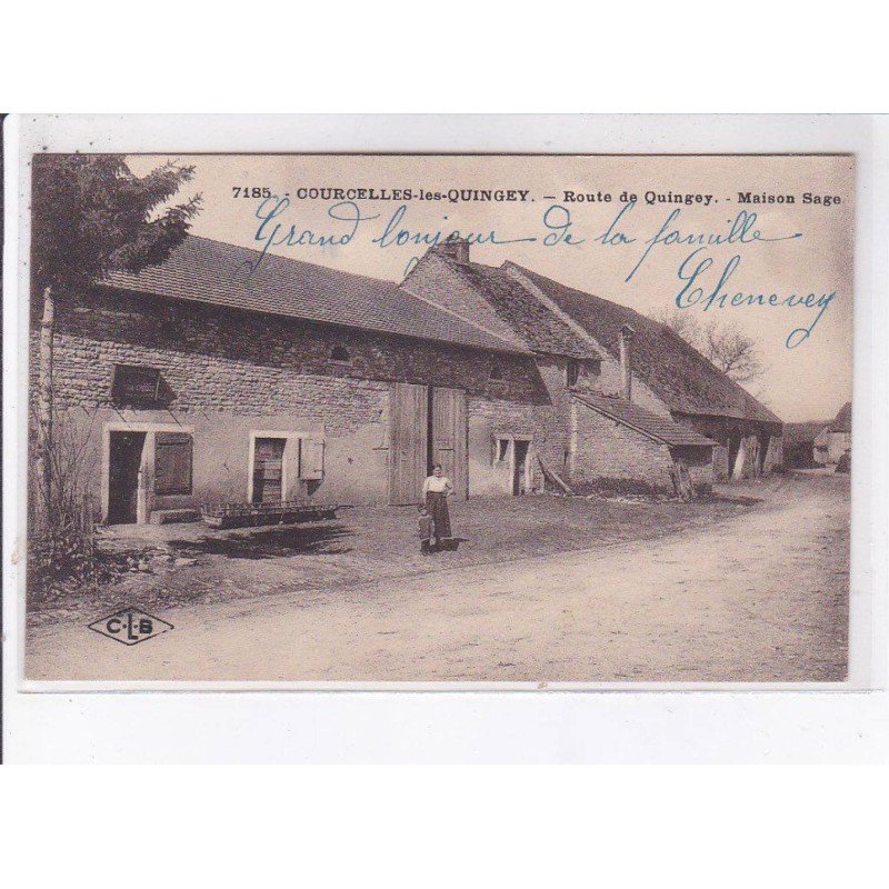 COURCELLES-les-QUINGEY: route de quingey, maison sage - très bon état