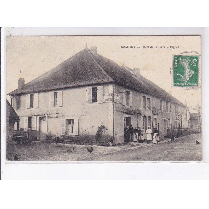 EMAGNY: hôtel de la gare, figuet - très bon état