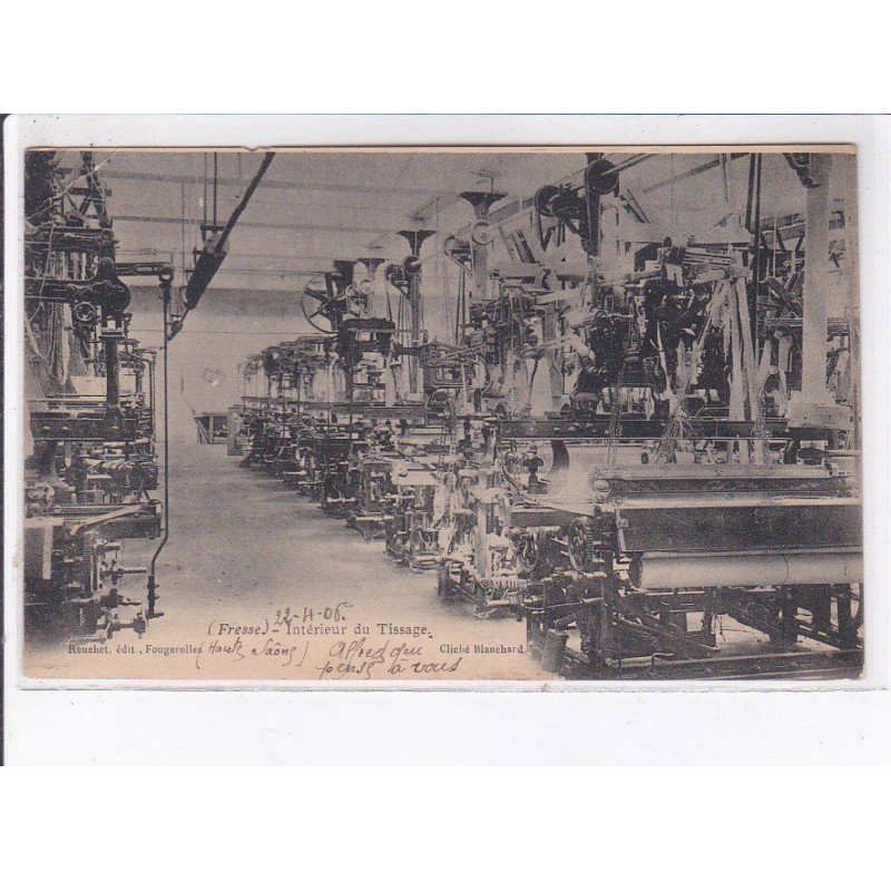 FRESSE: intérieur du tissage - état