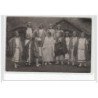 BORDEAUX - CARTE PHOTO - Troupe en costumes - très bon état
