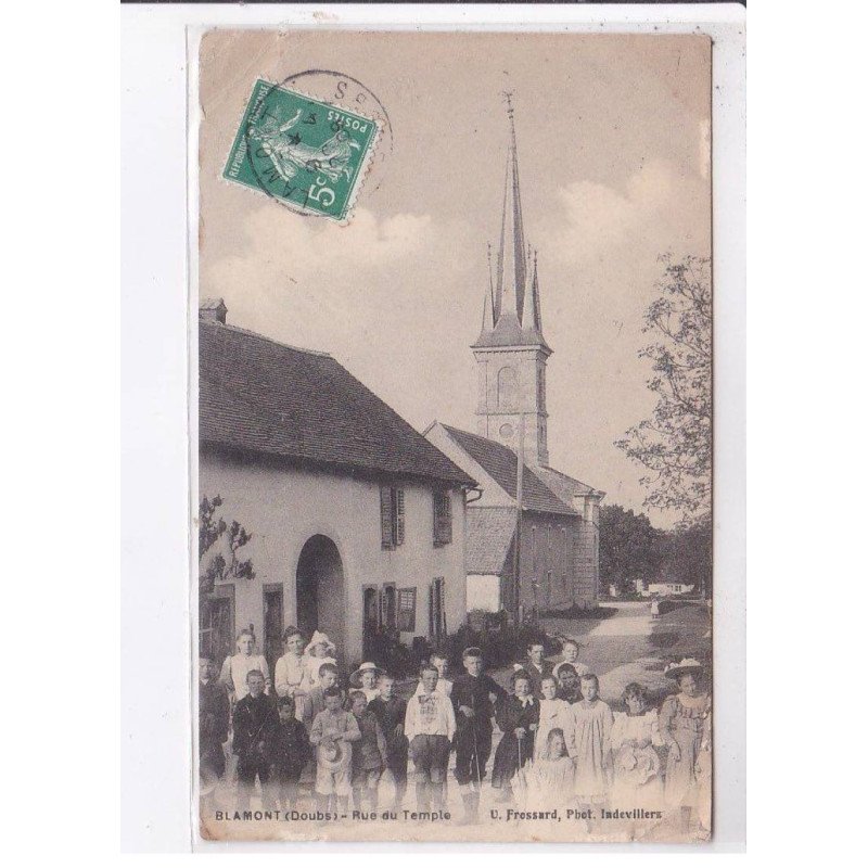 BLAMONT: rue du temple, église - état