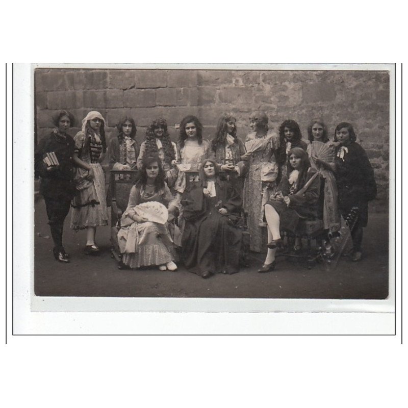 BORDEAUX - CARTE PHOTO - Troupe en costumes - très bon état BORDEAUX - CARTE PHOTO - Troupe en costumes - très bon état