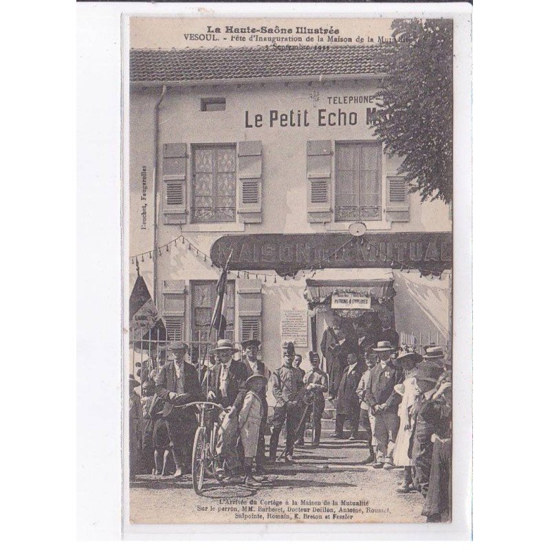 VESOUL: le petit echo, fête d'inauguration de la maison de la mutualité - très bon état