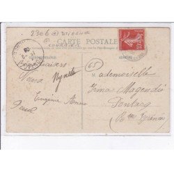 BENAC: la poste et route de tarbes, diligence, courrier - très bon état