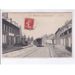 FRESNES: la rue de condé, tramway - très bon état