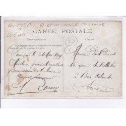 QUIMPER: cérémonie militaire - état