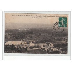 SAINT PIERRE DE BOEUF - Vue panoramique des usines de soies et de la gare - très bon état