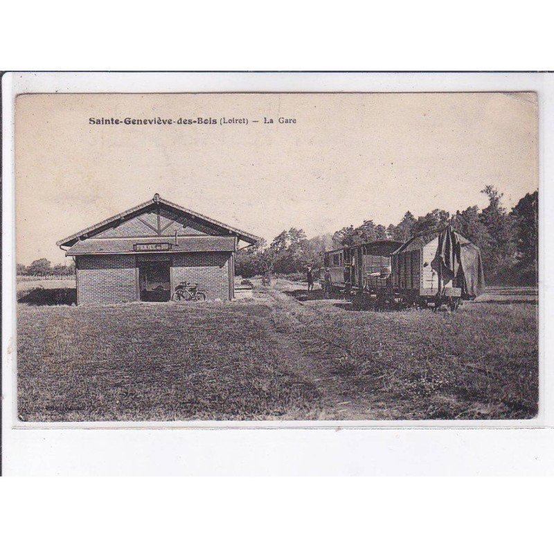 SAINTE-GENEVIEVE-des-BAINS: la gare - très bon état