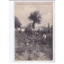 BUJALEUF: gardeuses de chèvres sur la montagne - très bon état