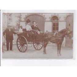 ATHEE-sur-CHER: attelage, personnages - très bon état