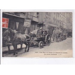PARIS: une rue de paris à 4 heures le matin, ça porte bonheur, attelage - très bon état