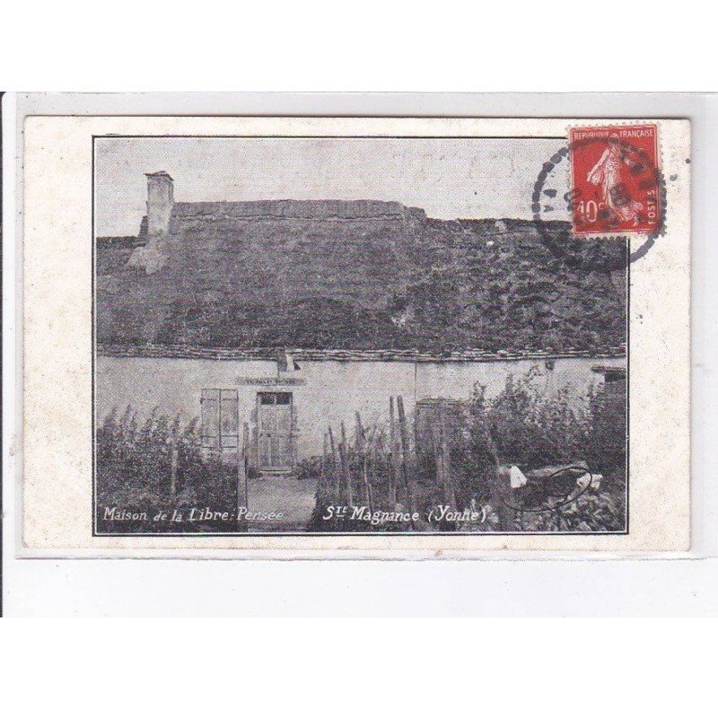 SAINTE-MAGNANCE: maison de la libre-pensée - état