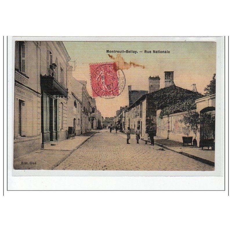 MONTREUIL BELLAY - Rue Nationale - état