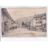 CHEZERY: transport du bois, attelage, rue principale et route de lèlex - état