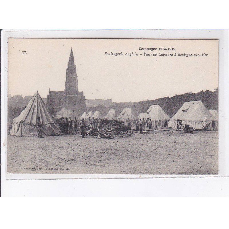 BOULOGNE-sur-MER: militaire, boulangerie anglaise, place de capécure - très bon état