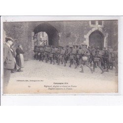 BOULOGNE-sur-MER: militaire, régiment anglais arrivant en france - très bon état