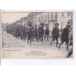 BOULOGNE-sur-MER: militaire, passage de troupes anglaises en france - très bon état