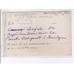 BOULOGNE-sur-MER: défilé de highlanders, militaire, écosse - très bon état