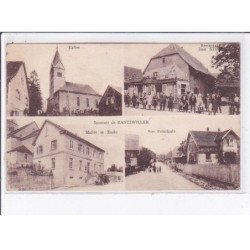 RANTZWILLER: souvenir, mairie et école, église, rue principale, restaurant - très bon état