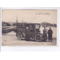 PAIMPOL: taxi-parisien, vue du bassin et la tour de kerroc'h - très bon état