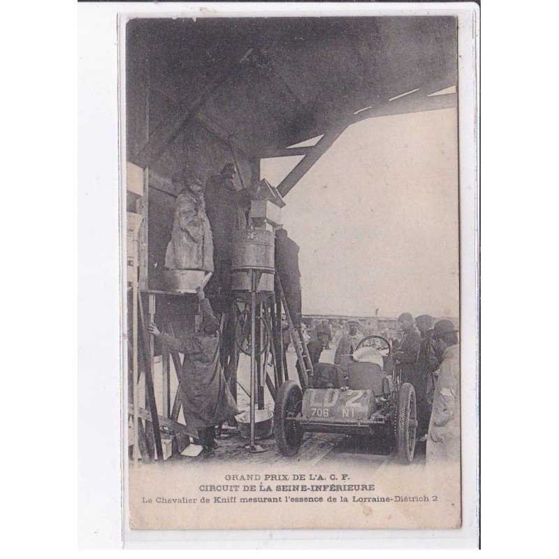 SEINE-INFERIEURE: grand prix de l'A.C.F. chevalier de kniff mesurant l'essance de lorraine-diétrich - très bon état