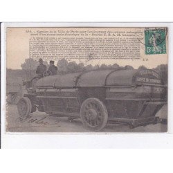 PARIS: camion de la ville de paris pour l'enlèvement des ordures ménagères - très bon état