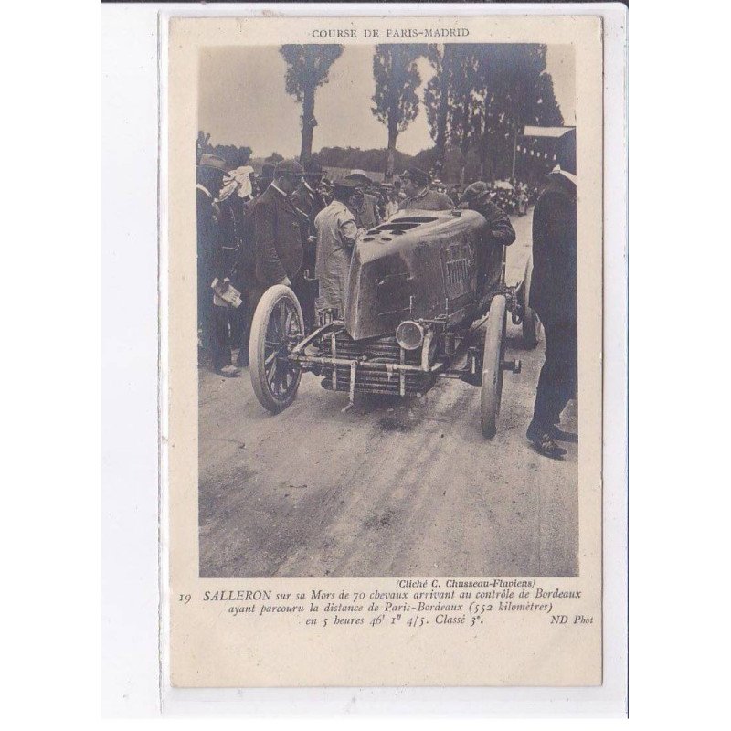 BORDEAUX: salleron sur sa mors de 70 chevaux arrivant au contrôle de bordeaux - très bon état