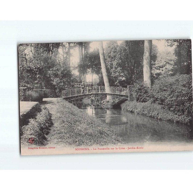 SOISSONS: La Passerelle sur la Crise, Jardin-Ecole - état SOISSONS: La Passerelle sur la Crise, Jardin-Ecole - état