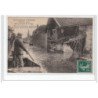 Les Inondations à JUVIGNY (Janvier 1910) - Rue principale du village - état